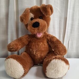 Build-A-Bear Workshop Vintage Brown Floppy Eared Puppy Dog Plush Stuffed Animal